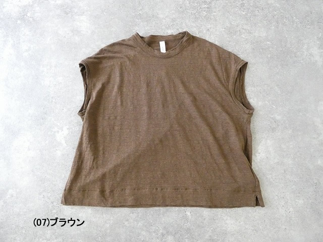 prit(プリット) 40/1ヨーロッパリネン天竺オーバーサイズプルオーバーベストの商品画像42