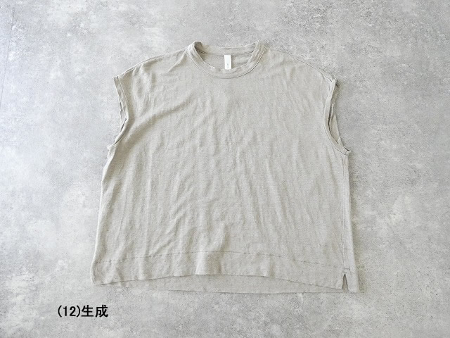 prit(プリット) 40/1ヨーロッパリネン天竺オーバーサイズプルオーバーベストの商品画像56