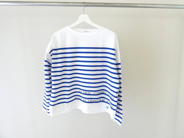 ORCIVAL(オーシバル) パネルボーダーボートネックワイドバスクTシャツの商品画像10