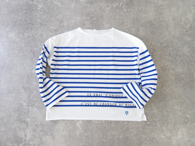 ORCIVAL(オーシバル) パネルボーダーボートネックワイドバスクTシャツの商品画像3