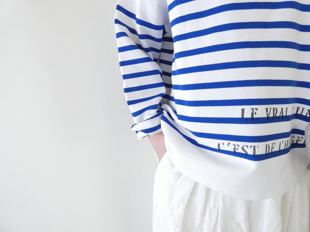 ORCIVAL(オーシバル) パネルボーダーボートネックワイドバスクTシャツの商品画像5