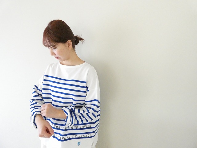 ORCIVAL(オーシバル) パネルボーダーボートネックワイドバスクTシャツの商品画像6
