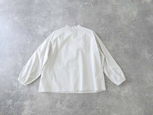 STAMP AND DIARY(スタンプアンドダイアリー) 100/1高密度ブロードノーカラーフリルブラウスの商品画像29