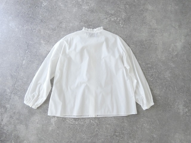 STAMP AND DIARY(スタンプアンドダイアリー) 100/1高密度ブロードノーカラーフリルブラウスの商品画像43