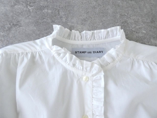STAMP AND DIARY(スタンプアンドダイアリー) 100/1高密度ブロードノーカラーフリルブラウスの商品画像44