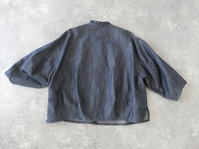 STAMP AND DIARY(スタンプアンドダイアリー) コットンリネンテンセルデニムフリルシャツの商品画像12