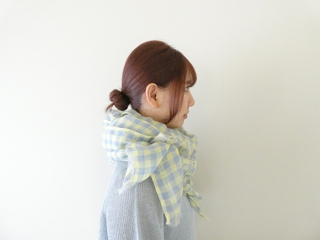 hint hint(ヒントヒント) リネンギンガムストールの商品画像2