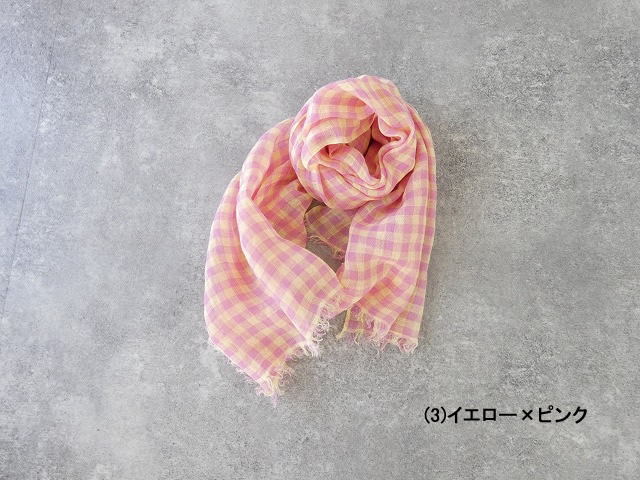 hint hint(ヒントヒント) リネンギンガムストールの商品画像28