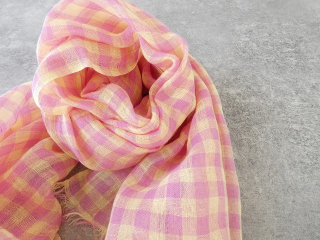 hint hint(ヒントヒント) リネンギンガムストールの商品画像30