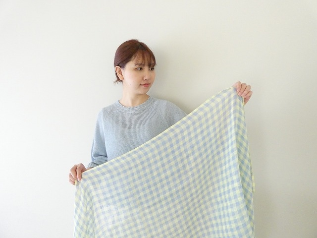 hint hint(ヒントヒント) リネンギンガムストールの商品画像4