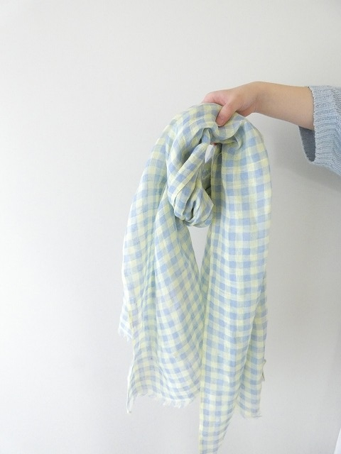 hint hint(ヒントヒント) リネンギンガムストールの商品画像6