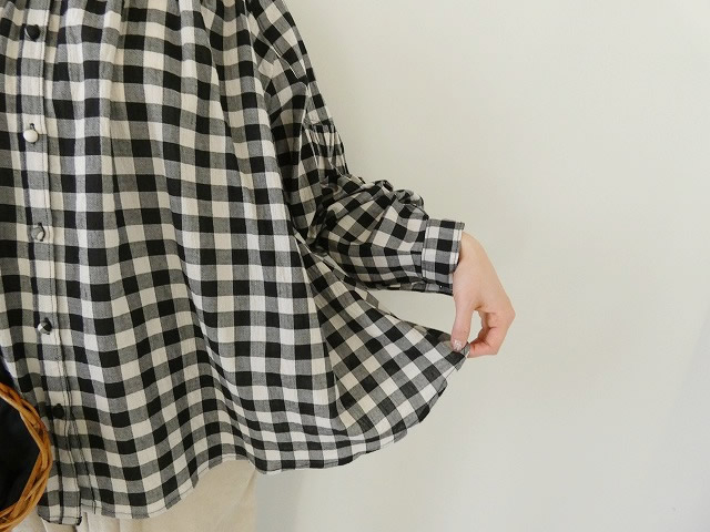 TANG(タング) コットンボイルチェックブラウスの商品画像6