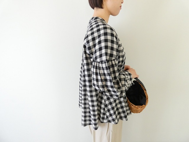 TANG(タング) コットンボイルチェックブラウスの商品画像9