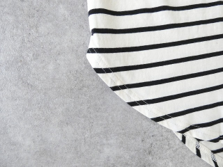 tumugu(ツムグ) スープレコットンボーダー天竺裾ラウンド7分袖ロングTシャツの商品画像28