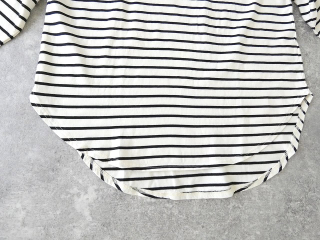 tumugu(ツムグ) スープレコットンボーダー天竺裾ラウンド7分袖ロングTシャツの商品画像29