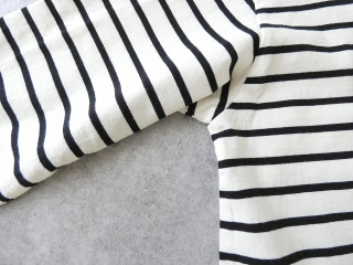 tumugu(ツムグ) スープレコットンボーダー天竺裾ラウンド7分袖ロングTシャツの商品画像30