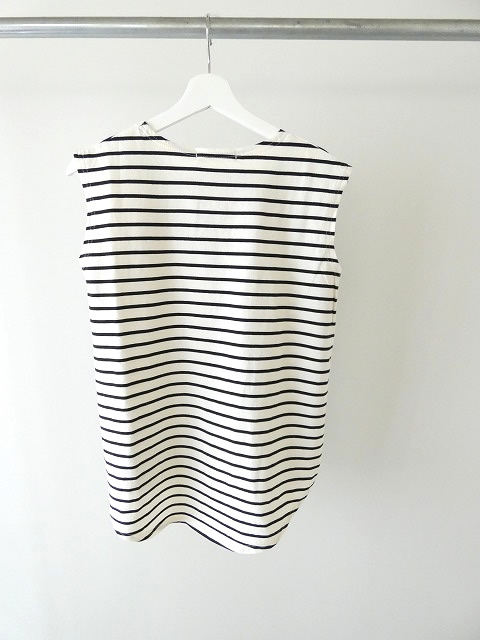 tumugu(ツムグ) スープレコットンボーダー天竺裾ラウンドタンクトップの商品画像10