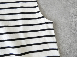 tumugu(ツムグ) スープレコットンボーダー天竺裾ラウンドタンクトップの商品画像25