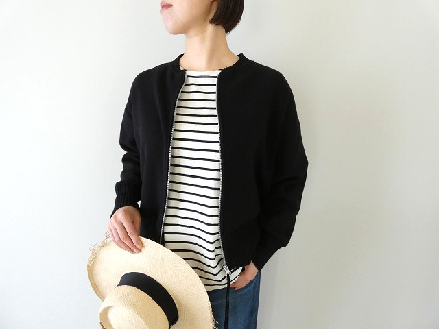 tumugu(ツムグ) スープレコットンボーダー天竺裾ラウンドタンクトップの商品画像6