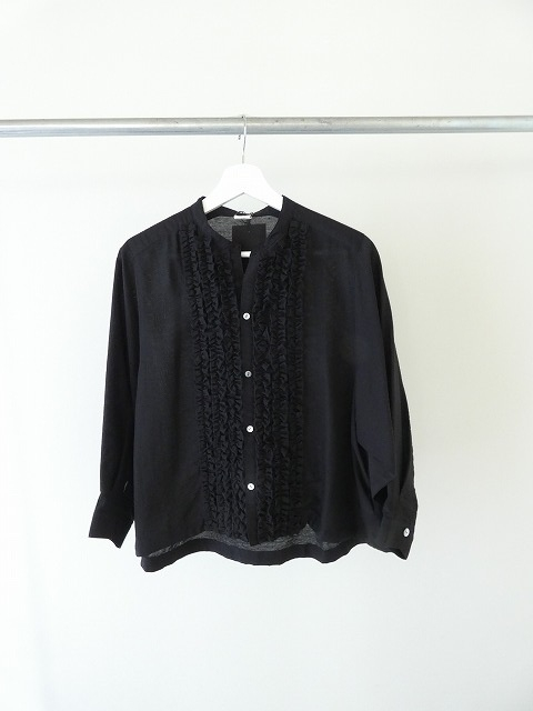 FIL DE FER(フィルデフェール) レーヨンシャンタンショートフリルシャツの商品画像10