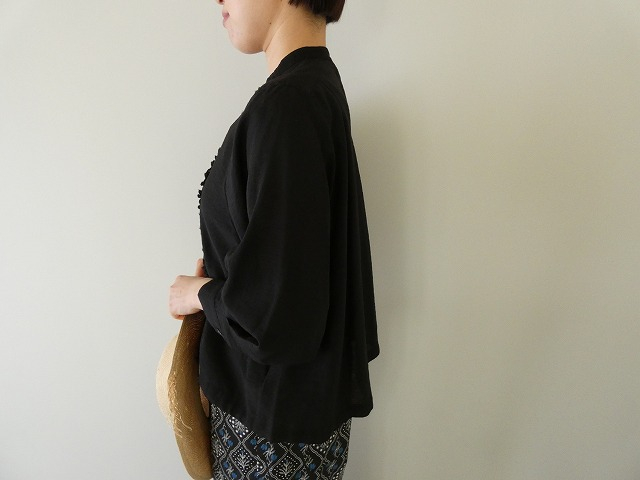 FIL DE FER(フィルデフェール) レーヨンシャンタンショートフリルシャツの商品画像7