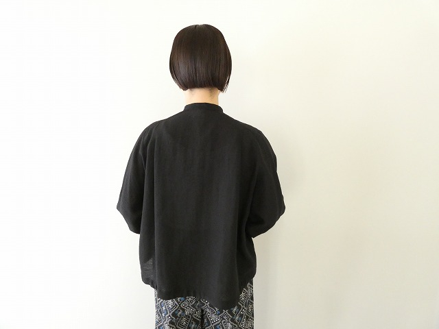 FIL DE FER(フィルデフェール) レーヨンシャンタンショートフリルシャツの商品画像8