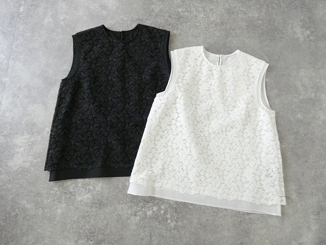 TOMORROWLAND(トゥモローランド) リーフフラワーレイヤードノースリーブブラウスの商品画像10