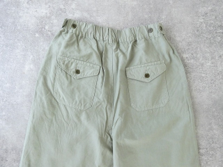 Hands of creation(ハンズオブクリエイション) 綿麻ライトバックサテンイージーワイドパンツの商品画像28