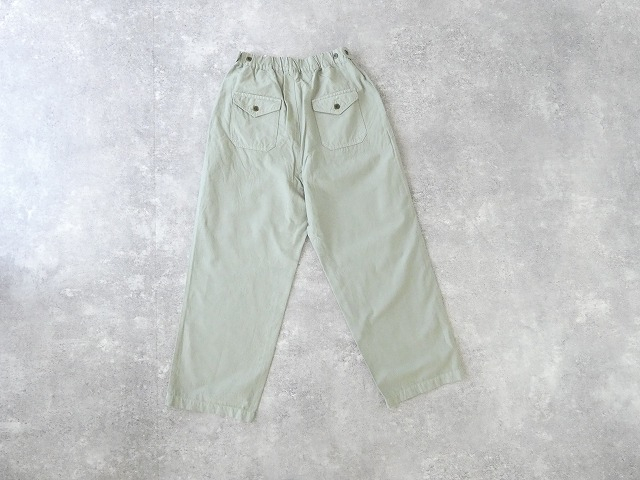 Hands of creation(ハンズオブクリエイション) 綿麻ライトバックサテンイージーワイドパンツの商品画像7