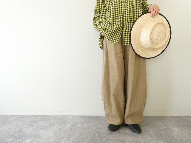 ina(イナ) 綿麻ヘビーキャンバスコクーンパンツの商品画像1