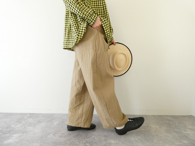 ina(イナ) 綿麻ヘビーキャンバスコクーンパンツの商品画像7