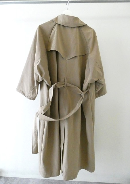 OUVERT(ウーヴェル) Pe/N割繊タフタヴィンテージタンブラー撥水加工ベルト付きコートの商品画像13