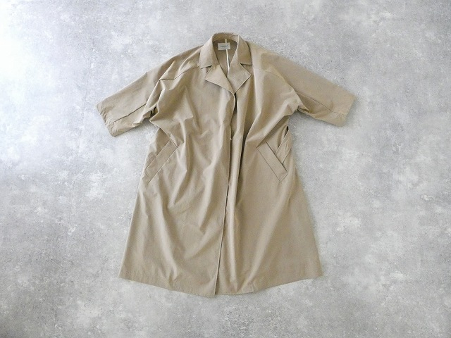 OUVERT(ウーヴェル) Pe/N割繊タフタヴィンテージタンブラー撥水加工ベルト付きコートの商品画像3