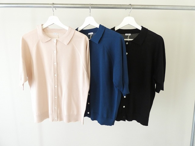 homspun(ホームスパン) ソフトコンパクトヤーン6分袖襟付きカーディガンの商品画像11