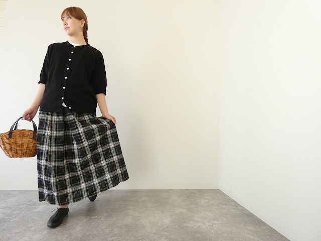 homspun(ホームスパン) ソフトコンパクトヤーン6分袖襟付きカーディガンの商品画像8