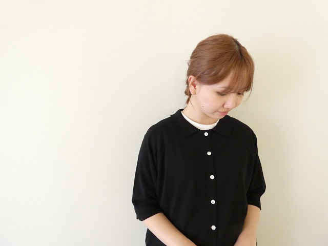 homspun(ホームスパン) ソフトコンパクトヤーン6分袖襟付きカーディガンの商品画像9