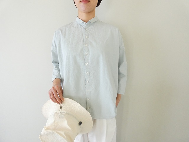 grin(グリン) コットンリネンダンプつぶつぶボタンシャツの商品画像1