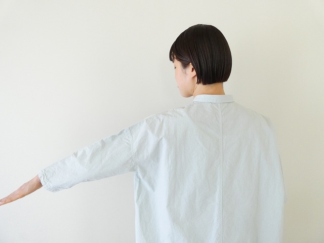 grin(グリン) コットンリネンダンプつぶつぶボタンシャツの商品画像6