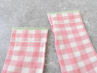 Bonne Maison(ボンヌメゾン) さくらギンガムのフランスの靴下の商品画像23