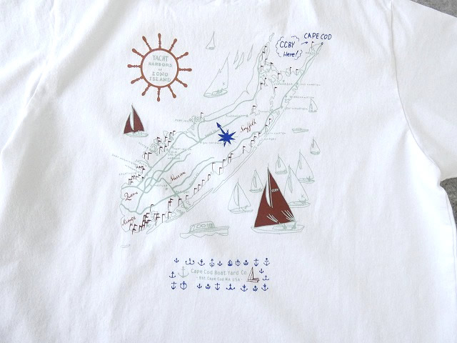 快晴堂(かいせいどう) HAYATE CAPE COD BOAT YARD Tシャツ COMFORT FIT-sizeの商品画像13