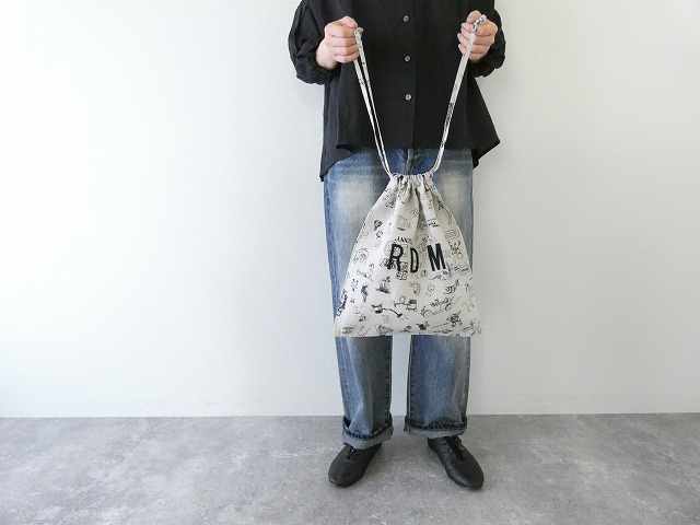 R&D.M.Co-(オールドマンズテーラー) GRAFFITI DRAWSTRING BAG Lsizeの商品画像3