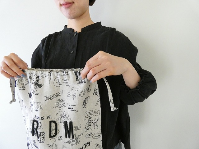R&D.M.Co-(オールドマンズテーラー) GRAFFITI DRAWSTRING BAG Lsizeの商品画像4