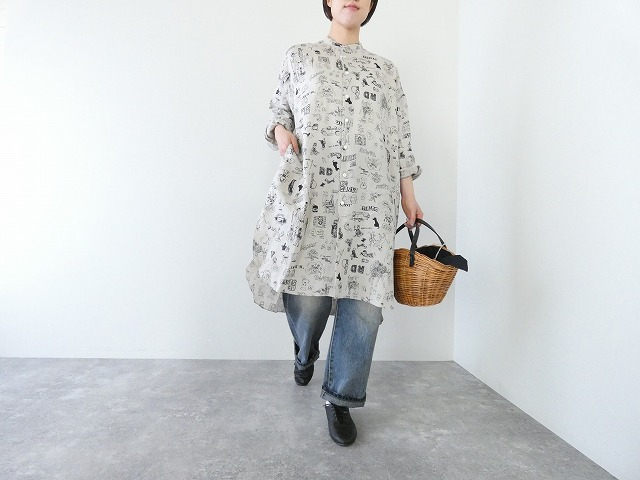 R&D.M.Co-(オールドマンズテーラー) グラフティスタンドカラーシャツ GRAFFITI STAND COLLAR SHIRTの商品画像10