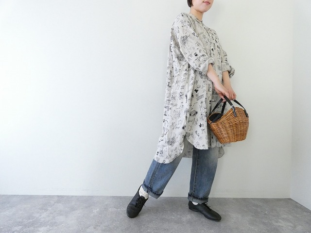 R&D.M.Co-(オールドマンズテーラー) グラフティスタンドカラーシャツ GRAFFITI STAND COLLAR SHIRTの商品画像4