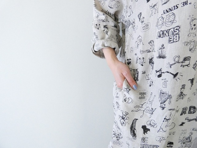 R&D.M.Co-(オールドマンズテーラー) グラフティスタンドカラーシャツ GRAFFITI STAND COLLAR SHIRTの商品画像6