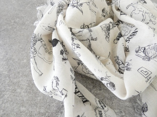 R&D.M.Co-(オールドマンズテーラー) GRAFFITI  GAUZE SHAWLの商品画像25