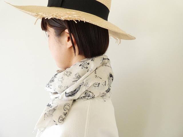 R&D.M.Co-(オールドマンズテーラー) GRAFFITI  GAUZE SHAWLの商品画像6