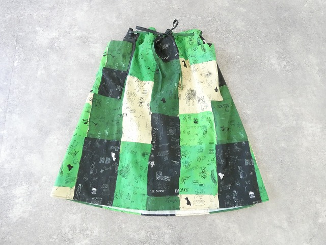 R&D.M.Co-(オールドマンズテーラー) MOSAIC GRAFFITI STRING SKIRTの商品画像11