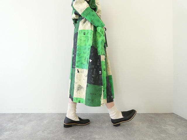 R&D.M.Co-(オールドマンズテーラー) MOSAIC GRAFFITI STRING SKIRTの商品画像8