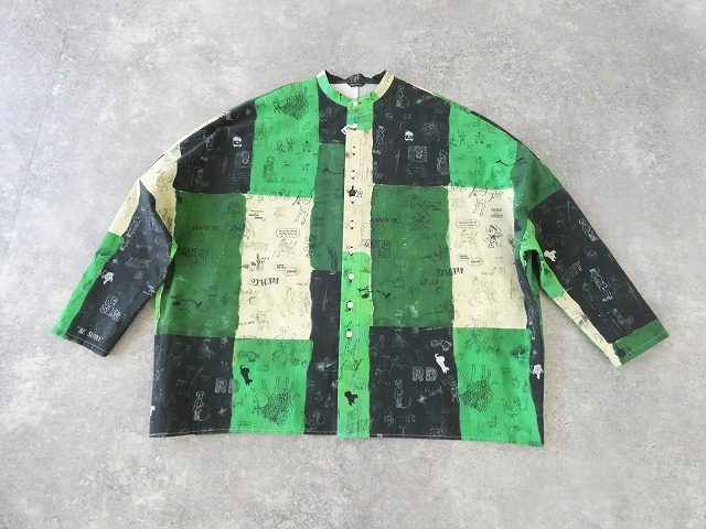 R&D.M.Co-(オールドマンズテーラー) MOSAIC GRAFFITI BAGGY SHIRTの商品画像10
